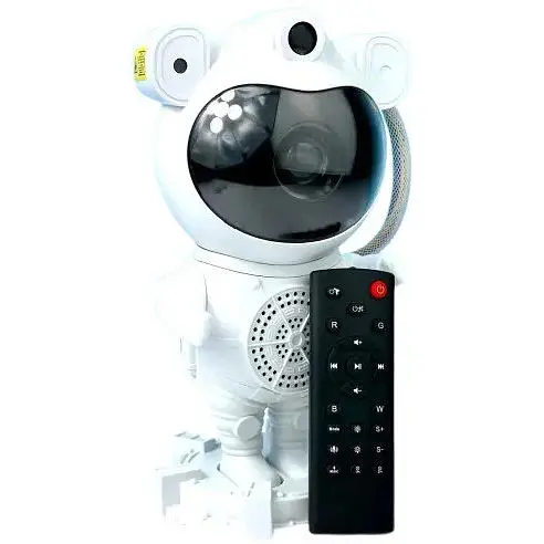 Музыкальный ночник-проектор звездного неба Астронавт Star Bluetooth пультом 8 режимов 6638 - фото 1