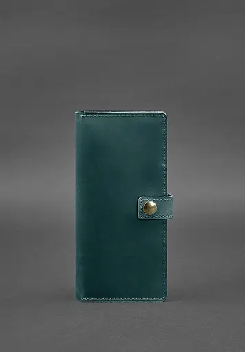 Кожаный тревел-кейс (органайзер для документов) 6.0 зеленый - фото 2