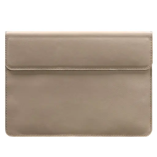 Шкіряний чохол-конверт BlankNote на магнітах для MacBook 15-16 дюйм Світло-бежевий - фото 5