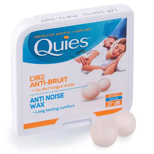 Набір з 3 упаковок (8 пар в упаковці) воскових берушів Quies Natural Wax SNR 27 дБ, (912-02-3p)