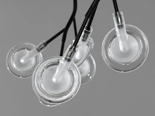 Функциональная новинка подвесная люстра "Светлячок", черная на 45 ламп - фото 4