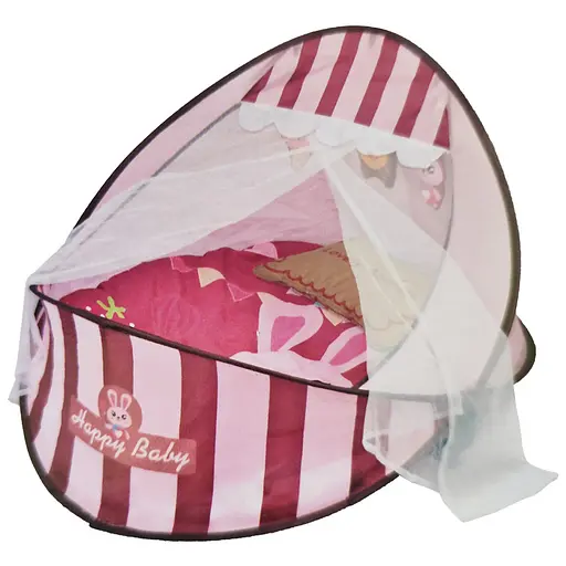 Коврик-манеж для младенца Tiibaby 66526A 2в1, дуга, подвески, играет музыка Зайчик, Красный - фото 1