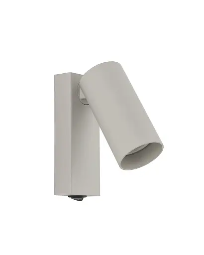 Бра, настінний світильник Nowodvorski 11765 Fourty GU10 1x10W IP20 світло-сірий - фото 1