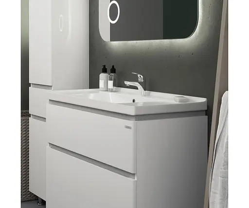 Тумба підлогова Sanwerk Амата 80 Білий з умивальником Idea (MV0000895) Білий - фото 2