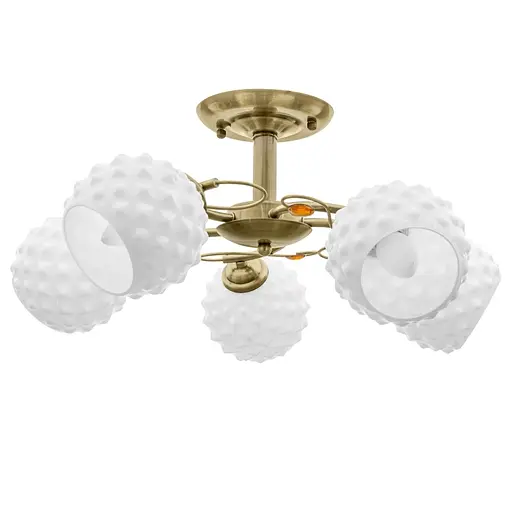 Люстра стельова Brille в спальню E27 60W BZ (LK-576C/5)