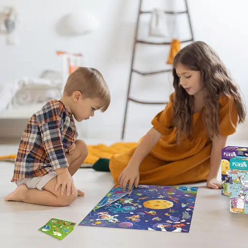 Дитячий пазл Шукай та знаходь "Шалений космос" DoDo Toys 300668, 100 елементів - фото 7