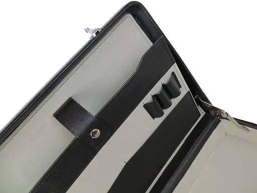 Элегантный дипломат Portfolio из эко кожи черный sum0028876 - фото 8