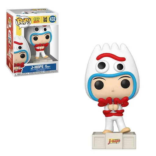 Фігурка Funko Pop БТС Історія іграшок Джей-Хоуп Форкі BTS Toy Story J-Hope As Forky 10 см BTS J-H F 432