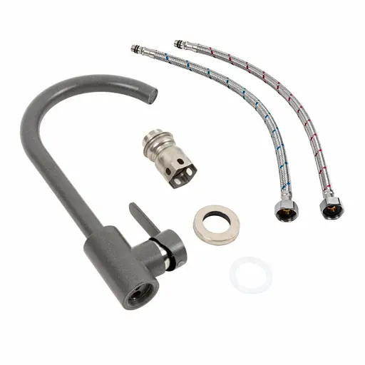 Смеситель для кухни Platinum 7990 NEST Морион Графит - фото 2