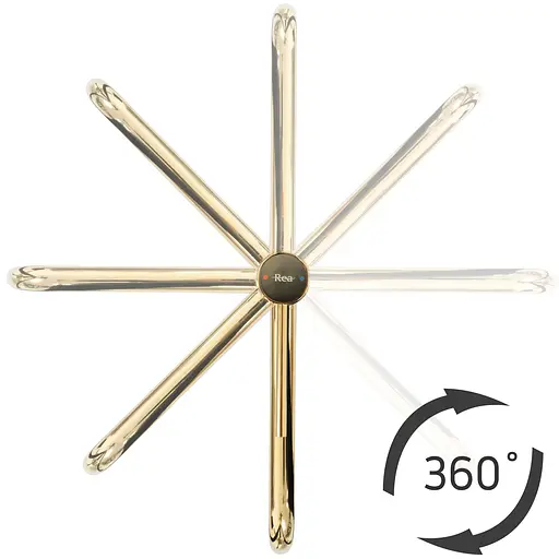 Смеситель для умывальника Rea Lugano slim gold золотой высокий REA-B5002 Золотой - фото 4