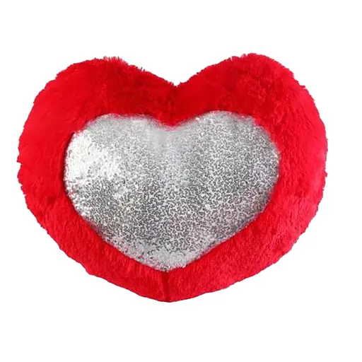 М’яка іграшка Серце з паєтками, 50 см