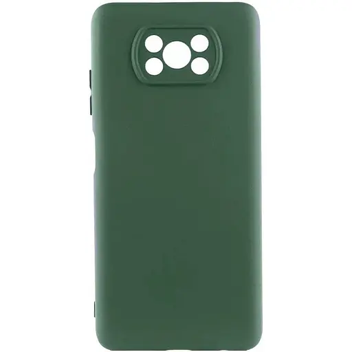 Чехол Silicone Cover Lakshmi Full Camera (AAA) для Xiaomi Poco X3 NFC / Poco X3 Pro Зеленый / Cyprus Green