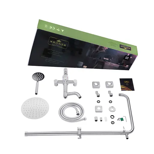 Душевая система Kroner KRP Edelstahl Klassisch - ESG063 (CV022977) - фото 4