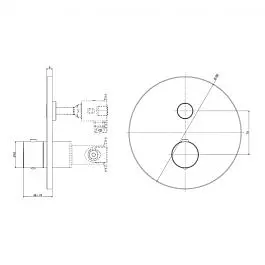 Смеситель для ванны/душа Paffoni Compact Box chrome CPM013CR, Хром - фото 2