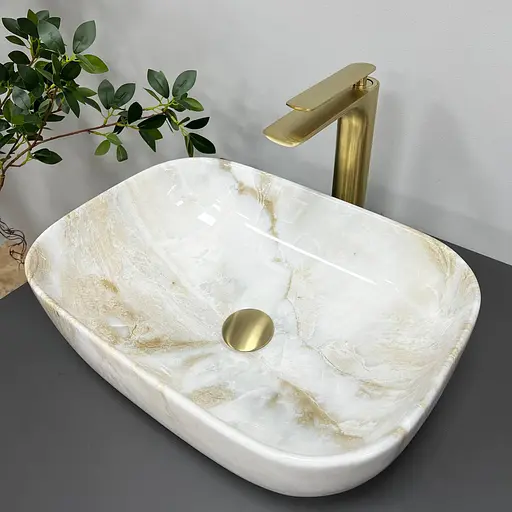 Умивальник VBI Ravenna Labradorite накладний VBI-011212, Мармур - фото 3