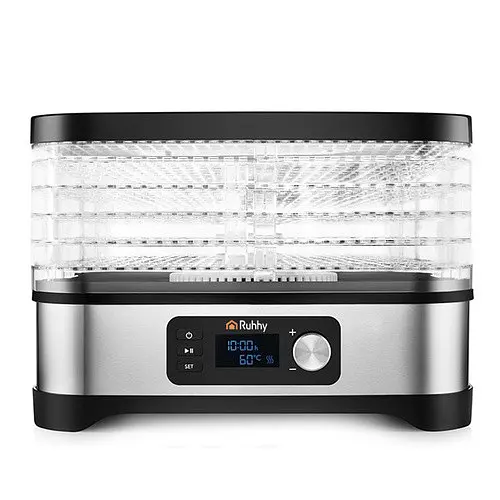 Дегідратор сушарка для фруктів та овочів RUHHY 25928 400 Вт 5 лотків - фото 5