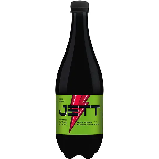 Напиток энергетический Jett со вкусом киви и яблоки 0.8 л