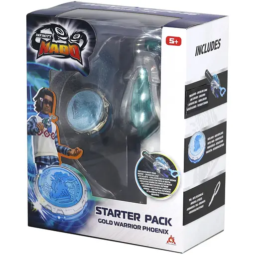 Infinity Nado Волчок VI серия Starter Pack Gold Warrior Phoenix Золотой Воин Феникс