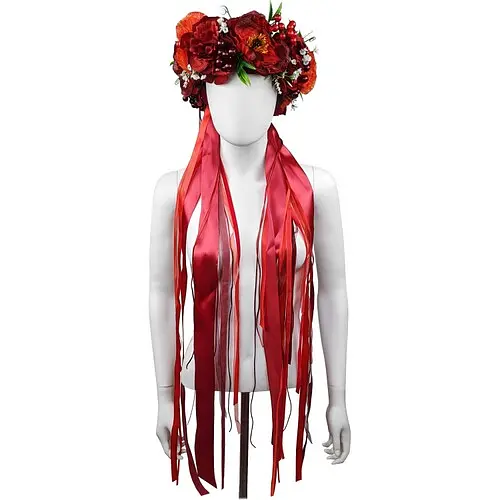 Венок крупный двухсторонний с цветами Руслана - фото 2