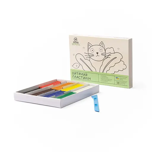 Пластилин 8 цветов, 128 грамм, стек, Увлечения, 99IDEAS - фото 8
