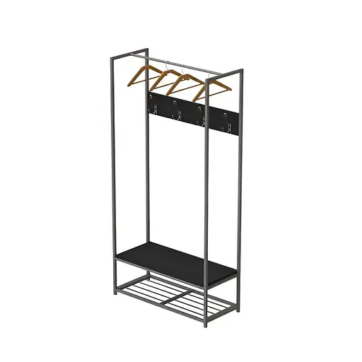 Вішалка модульна підлогова Треліс 13 180x90x38 сірий ДСП Сосна Кембра 16мм FRD-104342