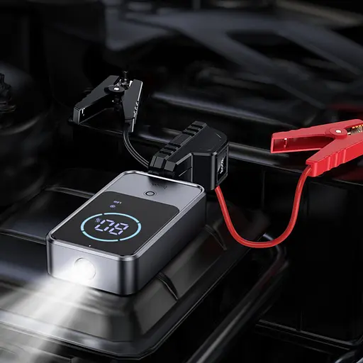 Автомобільний пуско-зарядний пристрій Hoco QS7 Source Smart Emergency Start-Up Power Bank 10000 mAh - фото 7