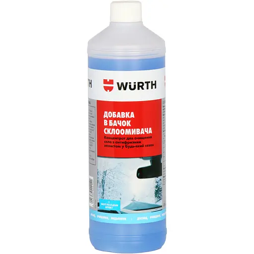 Омивач скла Wurth Plus зимовий концентрат -63°C 1 л (0892332840) - фото 1