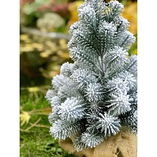 Ялинка Hvoya Premium лита в мішковині 50 см засніжена - фото 7