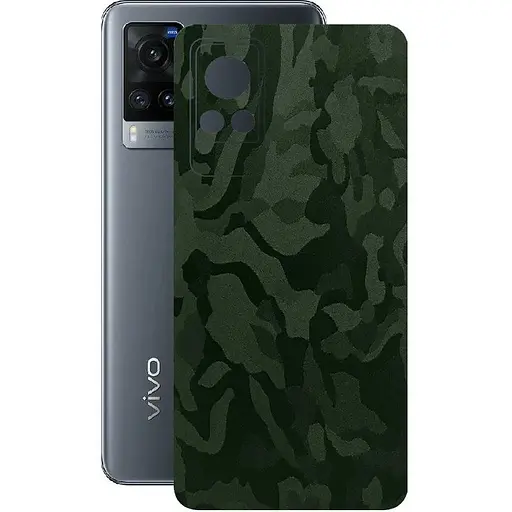 Захисна плівка StatusSKIN для Vivo X60 5G Корпус Вініл Камуфляж зелений - фото 1