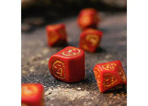 Набір кубиків Dragons Modern Dice Set Ruby , 7 шт. (RDRA08) - фото 5