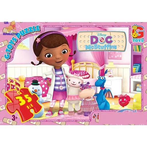 Детский пазл "Доктор Плюшева" DP00640 плакат 35 элементов - фото 1