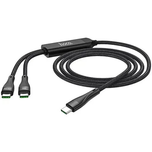 Кабель Hoco U102 Super 6931474751010 USB type-C - 2 x USB type-C розгалужувач 1.5 м
