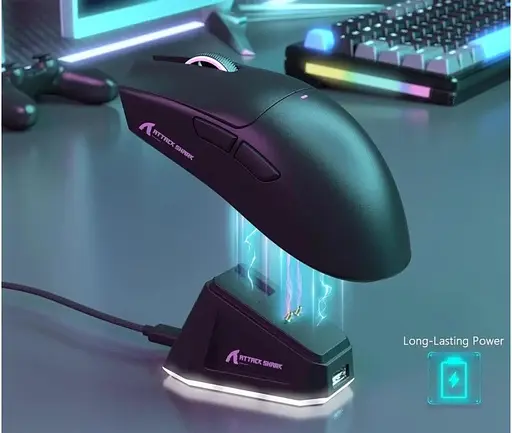 Миша ігрова Attack Shark X11 чорна - фото 3