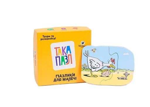 Настольная игра Така Мака Пазл Пазлики для малышей Курочка (укр.) (60230-UA) - фото 4