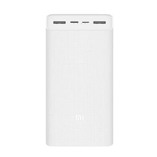 Зовнішній акумулятор (павербанк) Xiaomi Mi 3 30000mAh Quick Charge White - фото 5