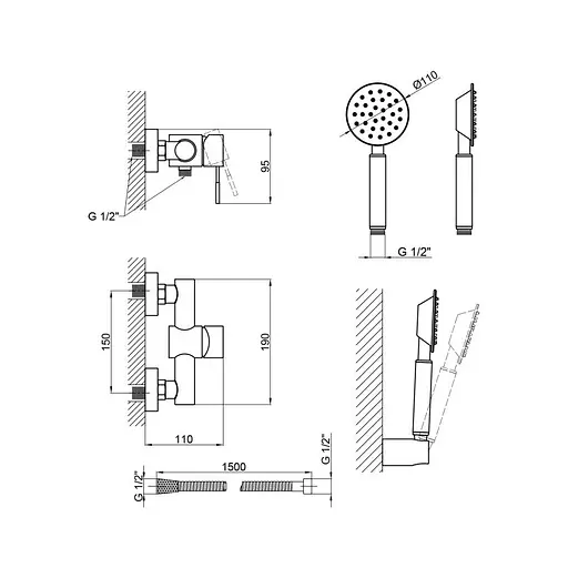 Смеситель для душа Lidz Aria 09O-SES - фото 3