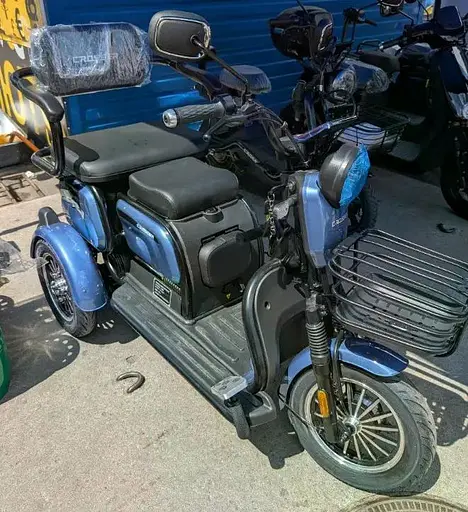 Електроскутер Триколісний Crosser TR1 Pro (1000W, 72V, 20Ah) Синій - фото 6