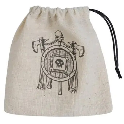 Мішечок для кубиків Q-Workshop Orc Beige & black Basic Dice Bag (BORC101) - фото 1