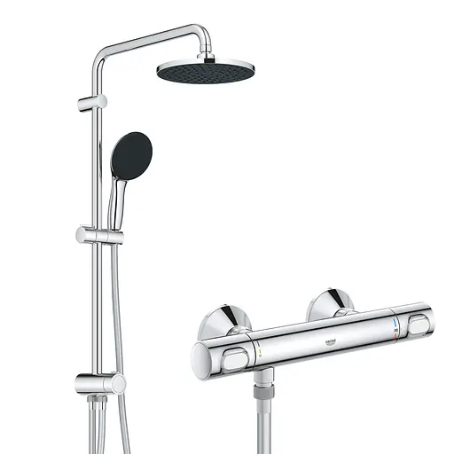 Душова система з термостатом Grohe Vitalio System 200 Flex Precision Flow UA202908TR, Хром - фото 5