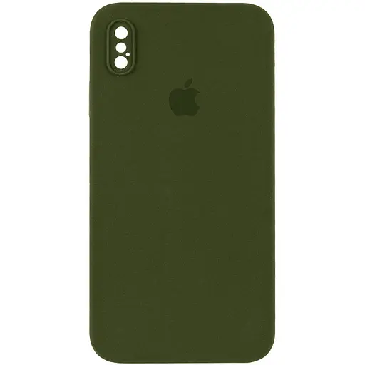 Чохол Epik Silicone Case Square Full Camera Protective AA для Apple iPhone XS Max 6.5 Зелений/Dark Olive