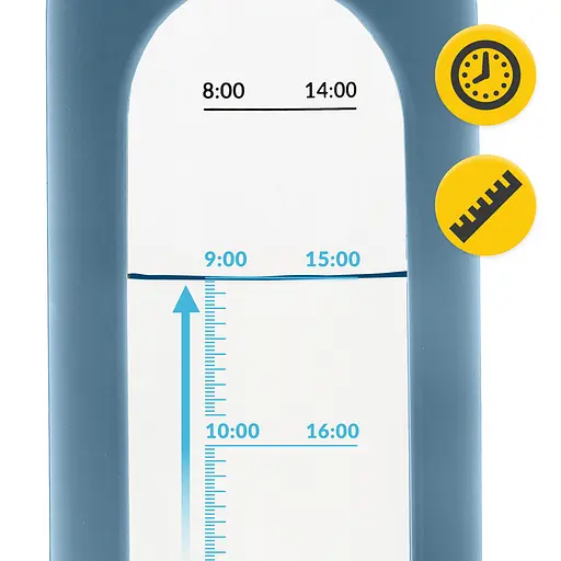 Пляшка для води 4FIZJO спортивна 750 мл скляна Blue (P-5905973404181) - фото 4