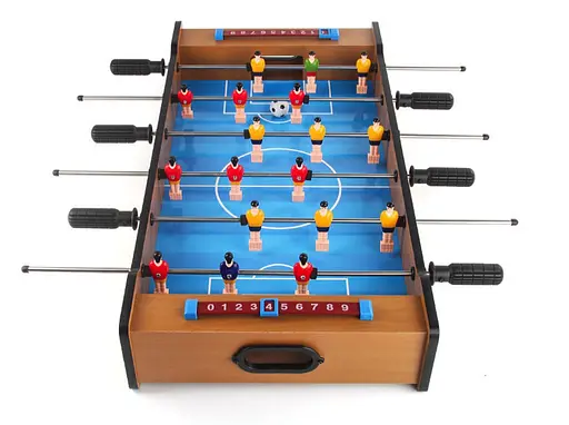 Настольный футбол и аэрохоккей Детская игра 2в1 Мини набор хоккей и футбол дерево/пластик для мальчика - фото 4