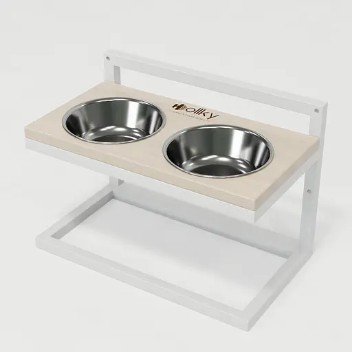 Hollky Flex M — миски на регульованій підставці для середніх собак (2 × 0.85 л) - фото 2