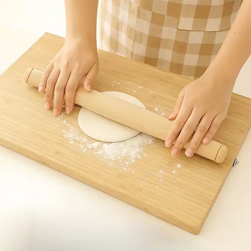 Скалка дерев'яна французька що звужується по краях 39 см, Woodly 87776 - фото 2