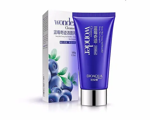 Антиоксидантна пінка для вмивання Bioaqua з екстрактом чорниці Wonder Cleanser 100 г - фото 2