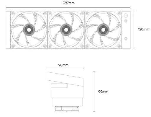 СВО Ocypus Sigma L36 BK ARGB 360мм Black (SIGMA-L36-BK3AAWWN00X-GL) - фото 4