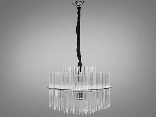 Символ розкоші та елегантності, стильна підвісна люстра зі скляними ел - фото 1