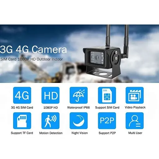 Камера відеоспостереження Zlink DH48H-5Mp 4G вулична під SIM картку 5 Мегапікселів (100471) - фото 2
