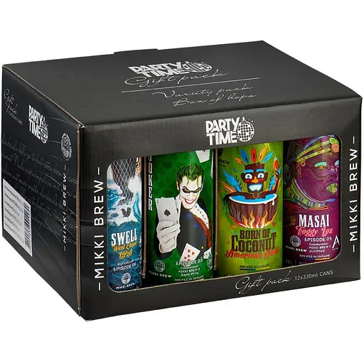 Уценка. Набор пива Mikki Brew Party Time 4.9-8.5% 3.96 л (12 шт. x 0.33 л)