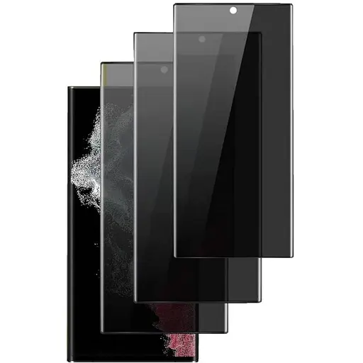 Защитное стекло DK для Samsung Galaxy S23 Ultra S918 3D Антишпион Full Glue 020982 black 3 шт.